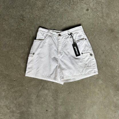Women’s Vintage Bill Bass White Canvas Shorts