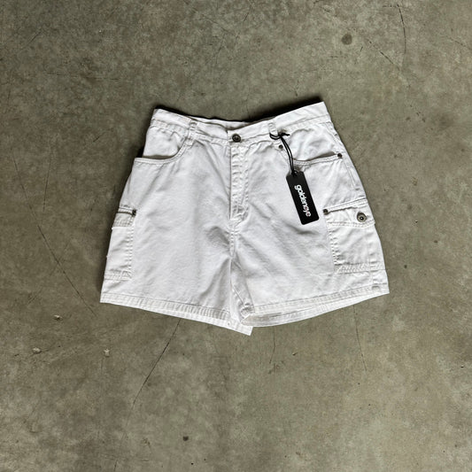 Women’s Vintage Bill Bass White Canvas Shorts