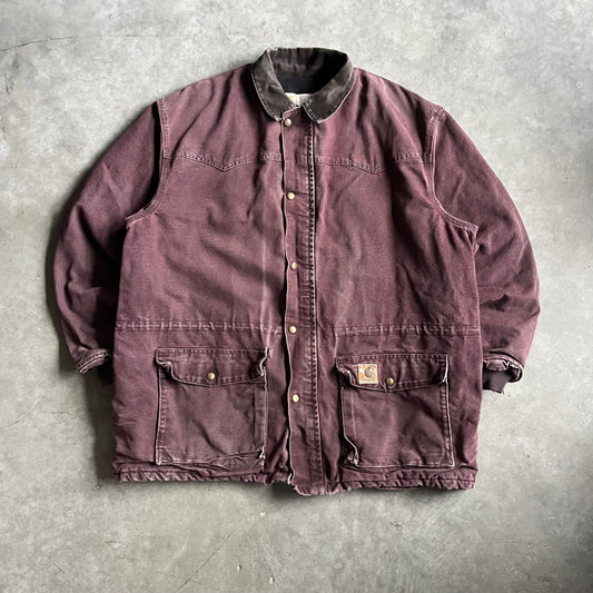 Vintage Carhartt ‘C03 BRG’ Burgundy Rancher Arctic Parka