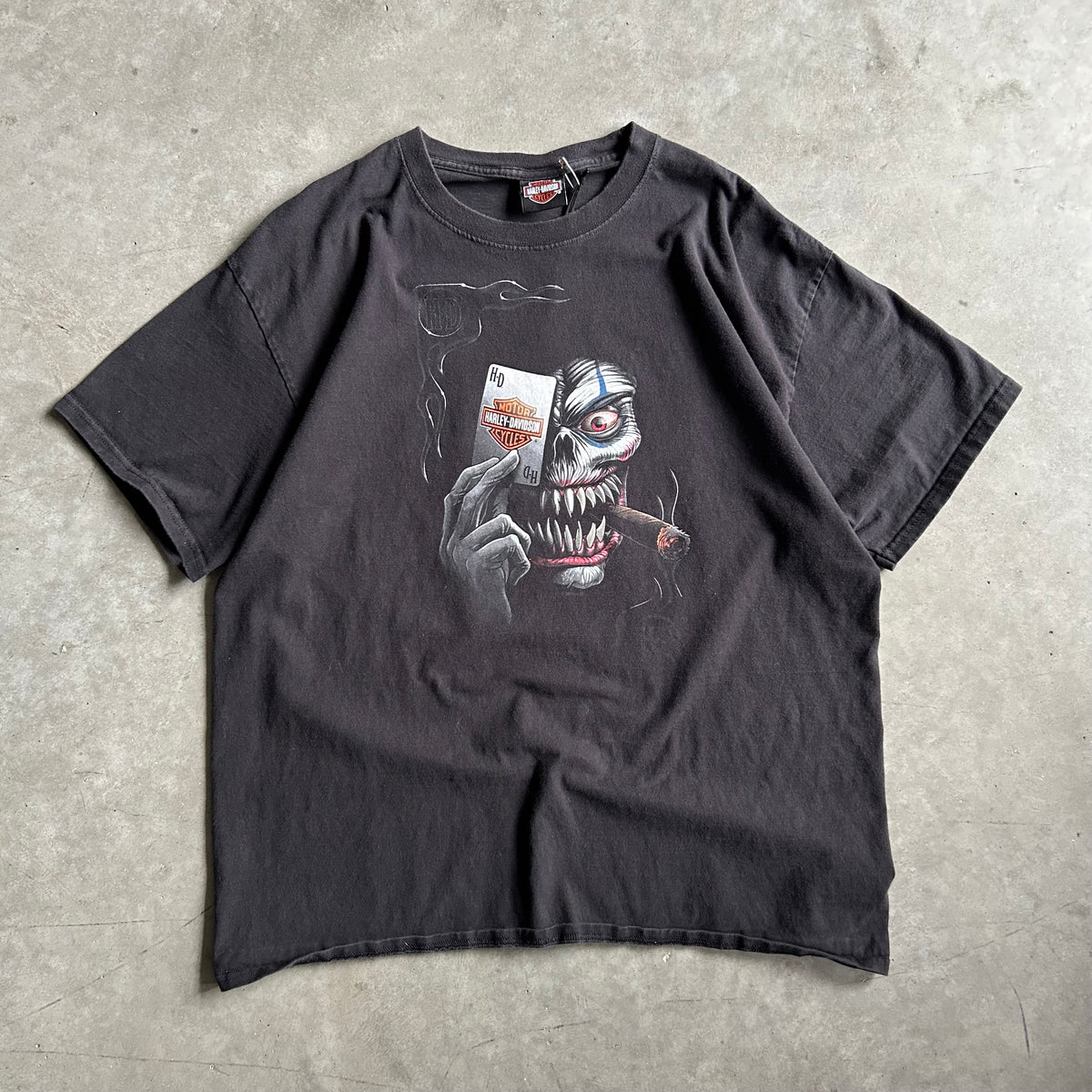 Harley Davidson Clown w/ A Playing Card T Shirt