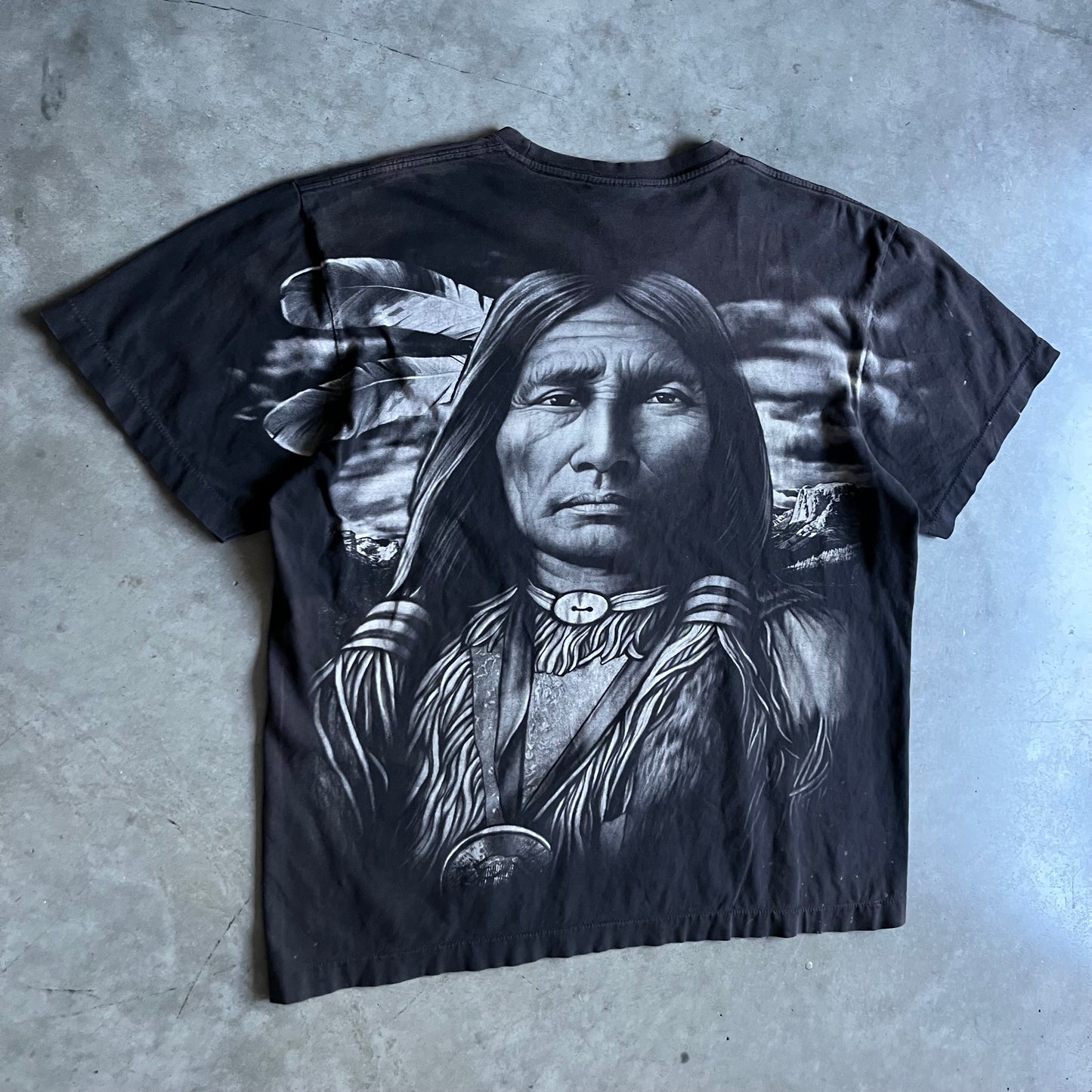 Vintage Eagle Rock Native American Portrait Tee