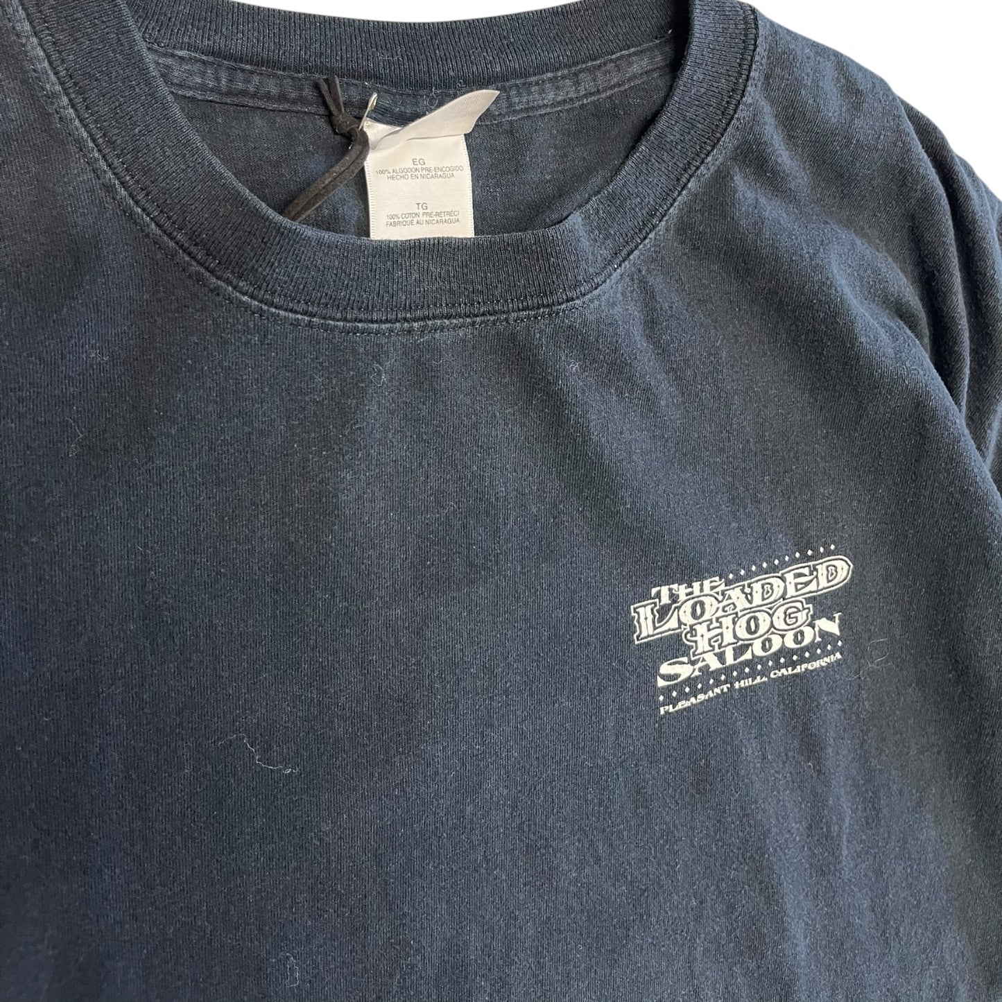 Vintage Loaded Hog Saloon California Biker Tee