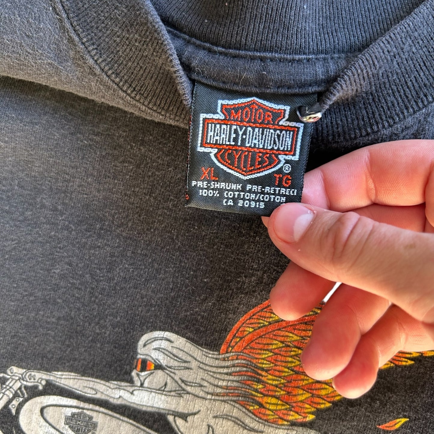 Vintage Harley Davidson Winged Lady Tee