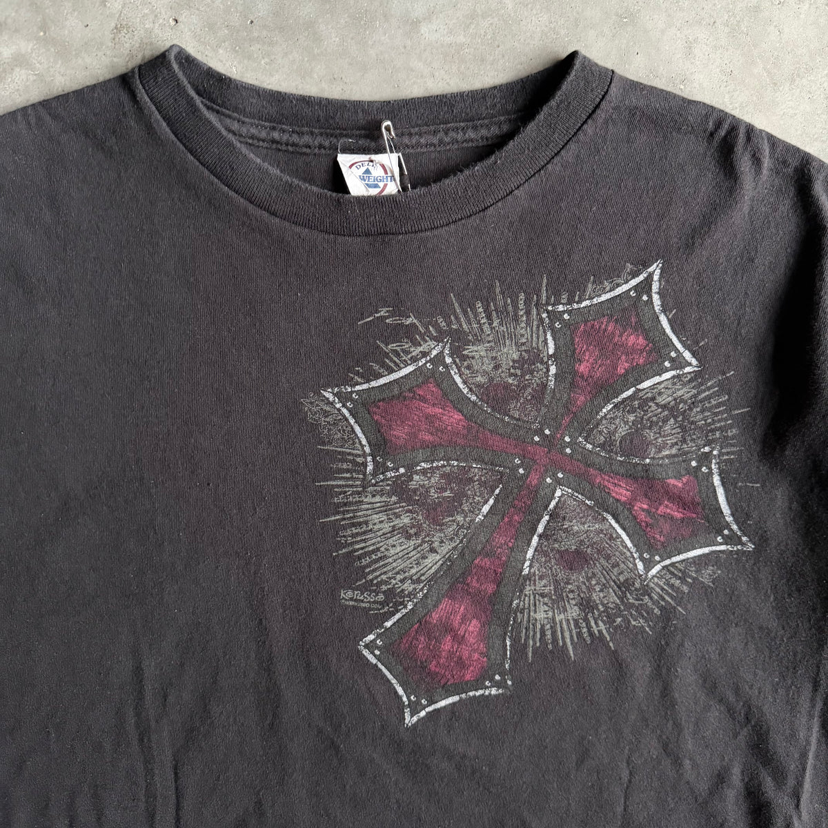 Y2K Kerusso Jesus Tee Affliction Style T Shirt