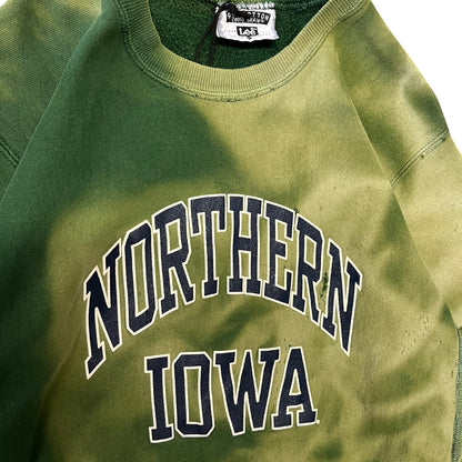 Vintage Lee Northern Iowa Faded Green Weave Sweatshirt