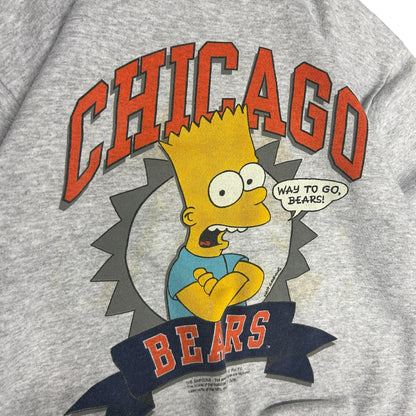 Vintage 1990 Bart Simpson Chicago Bears Sweatshirt