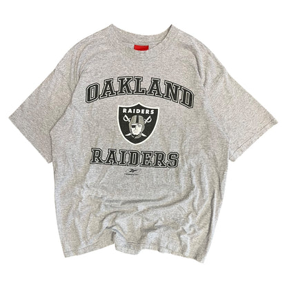 Y2K Oakland Raiders Grey Logo Tee