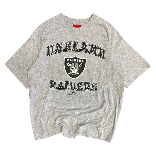 Y2K Oakland Raiders Grey Logo Tee