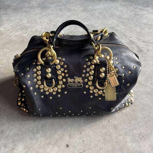 Coach Y2K Ashley Studded Boston Bag RARE