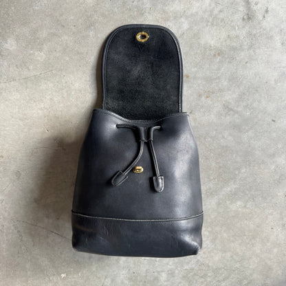Coach Vintage Black Leather Daypack