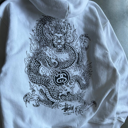 Stüssy 2022 Dragon Hoodie - White