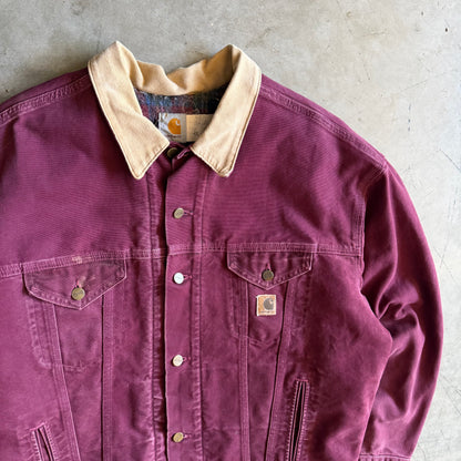 Vintage Carhartt ‘JB0946’ Ruby Suede Collar Trucker Jacket