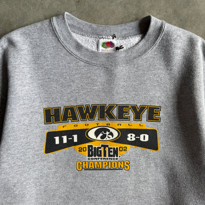 Vintage ‘02 Iowa Hawkeyes Big 10 Champions Sweatshirt