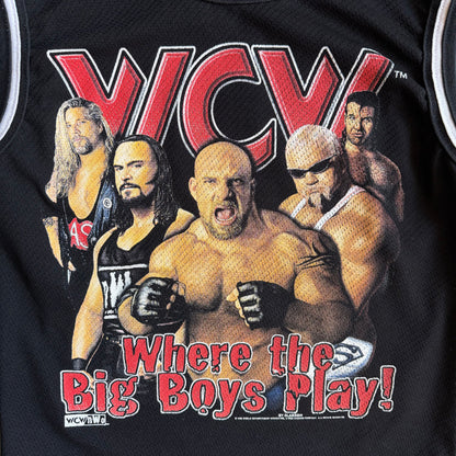 Vintage WCW “Where The Big Boys Play!” Mesh Sleeveless Tee