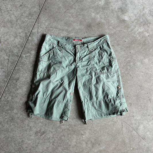 Women’s Y2K Union Bay Green Cargo Shorts