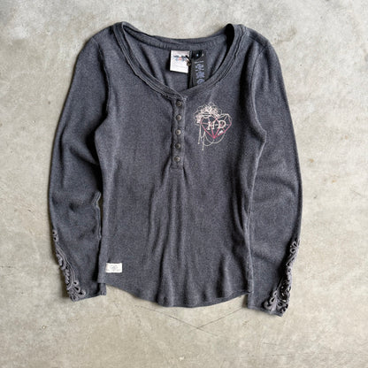 Vintage Women’s Harley Davidson Lace Sleeve L/S