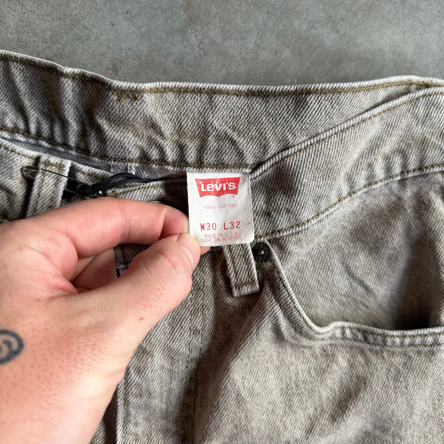 Vintage Levi’s Orange Tab Ash Wash Jeans