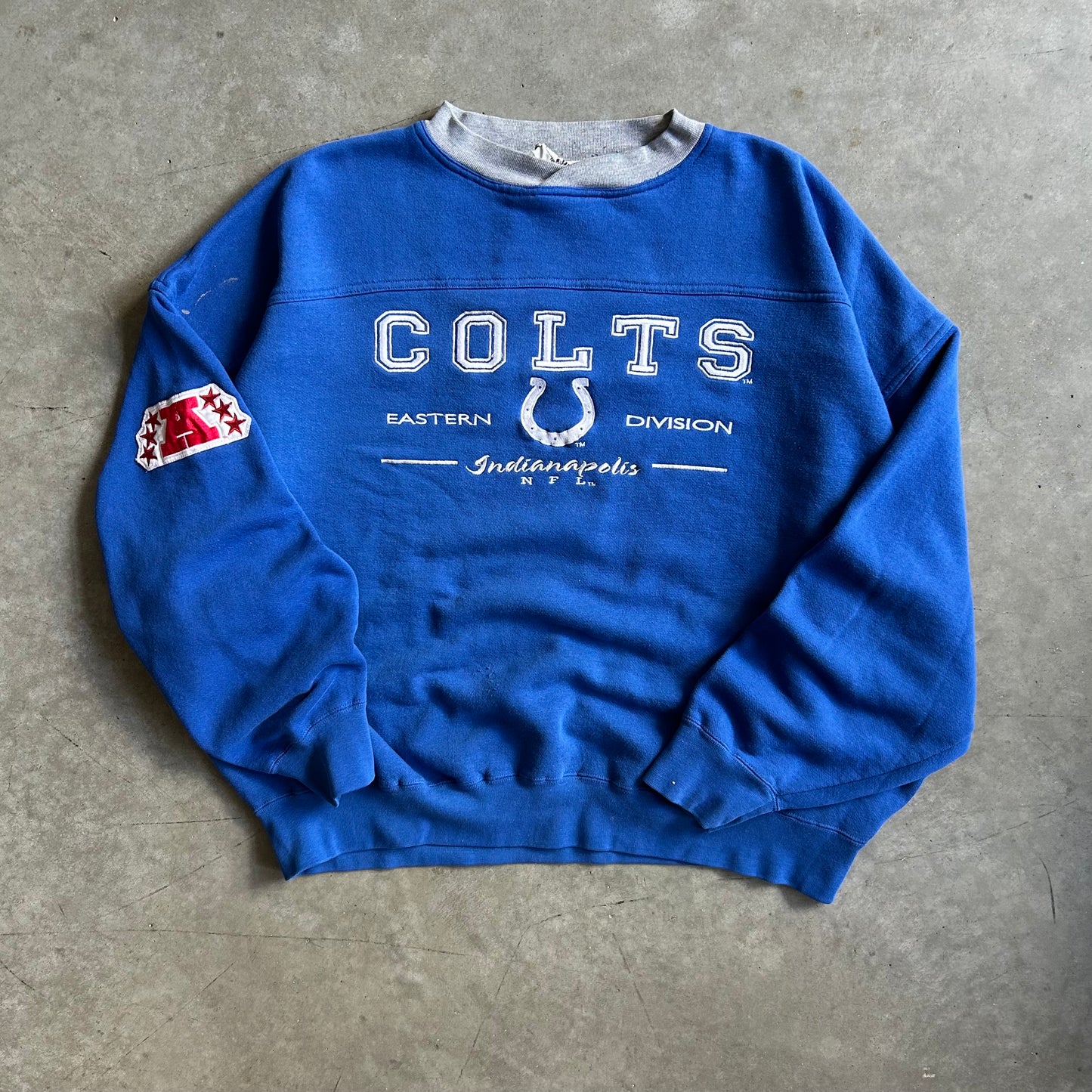 Vintage Lee Sport Indianapolis Colts NFL Blue Sweatshirt