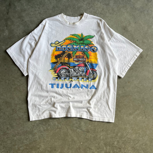 Vintage Harley Davidson Tijuana Bike Week Tee