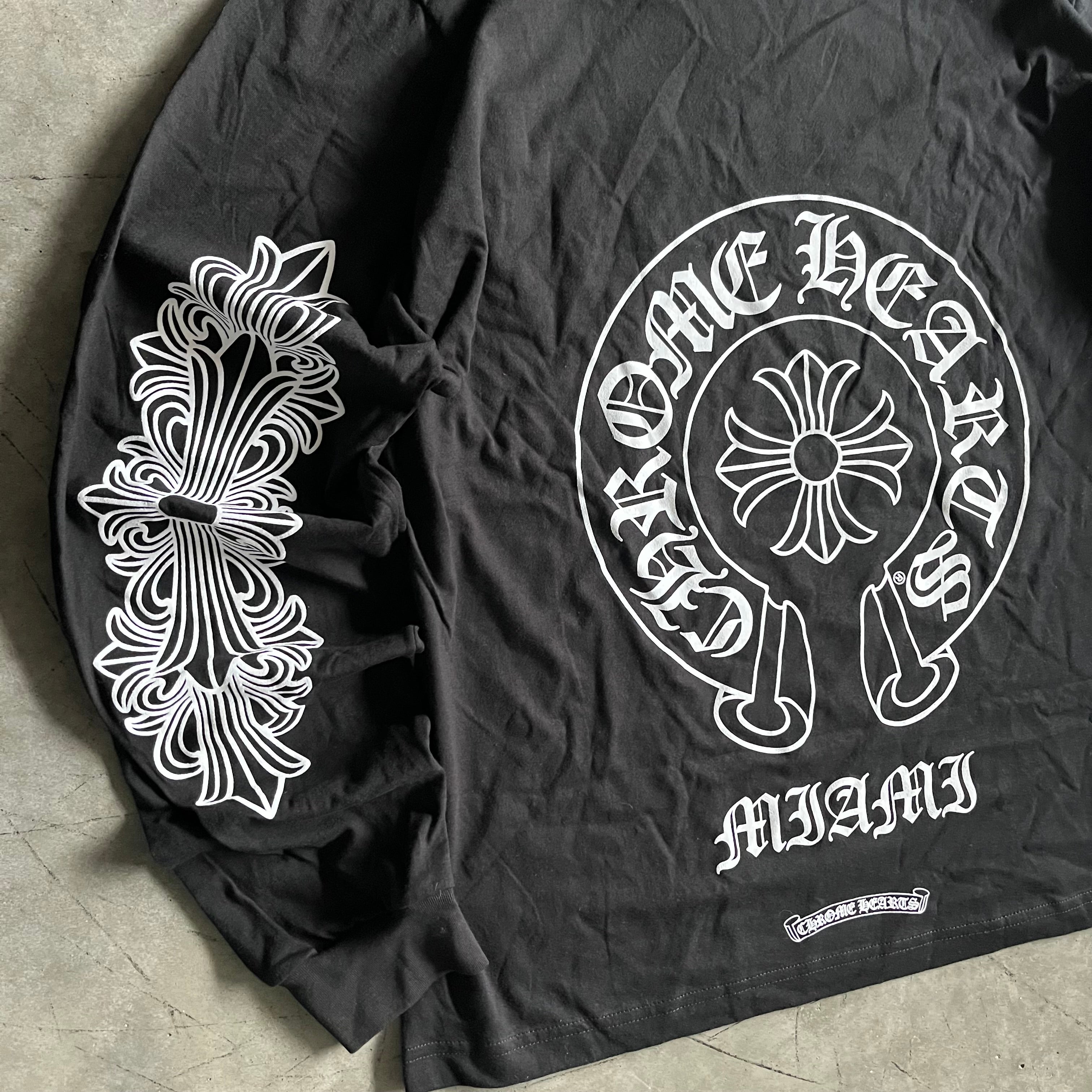 Chrome Hearts Miami Horseshoe Longsleeve T Shirt - XL – Goldeneye