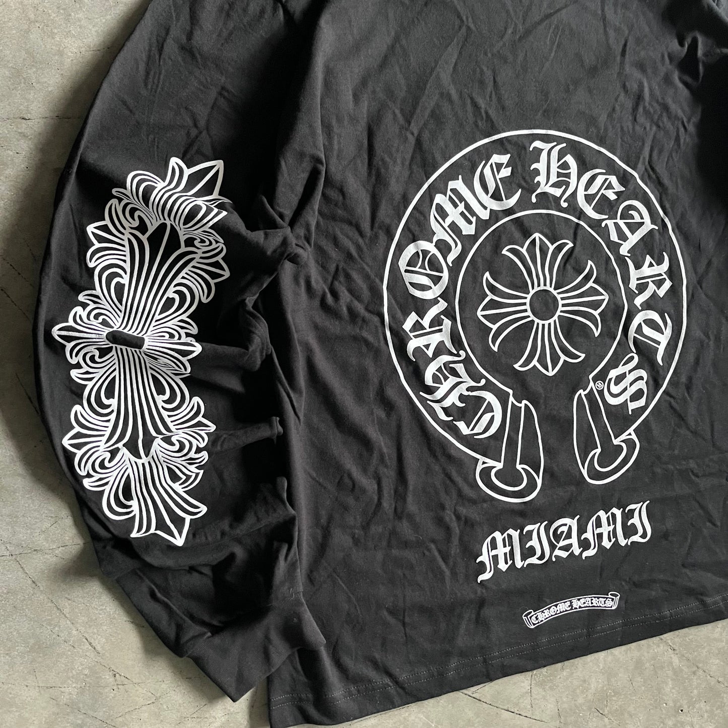 Chrome Hearts Miami Horseshoe Longsleeve T Shirt - XL