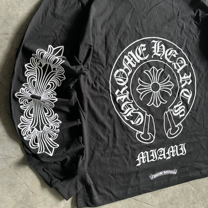 Chrome Hearts Miami Horseshoe Longsleeve T Shirt - XL