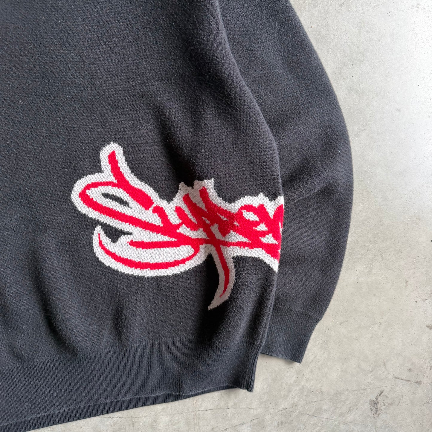 Supreme SS19 Tag Side Logo Sweater - Black