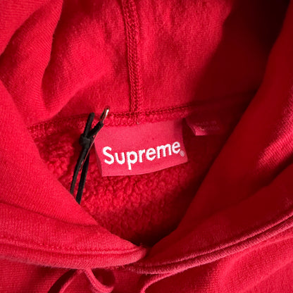 Supreme x Kaws Chalk Outline Box Logo Hoodie Red