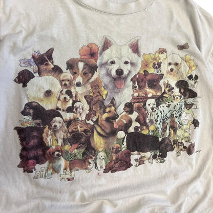 Vintage Dog Universe White Tee