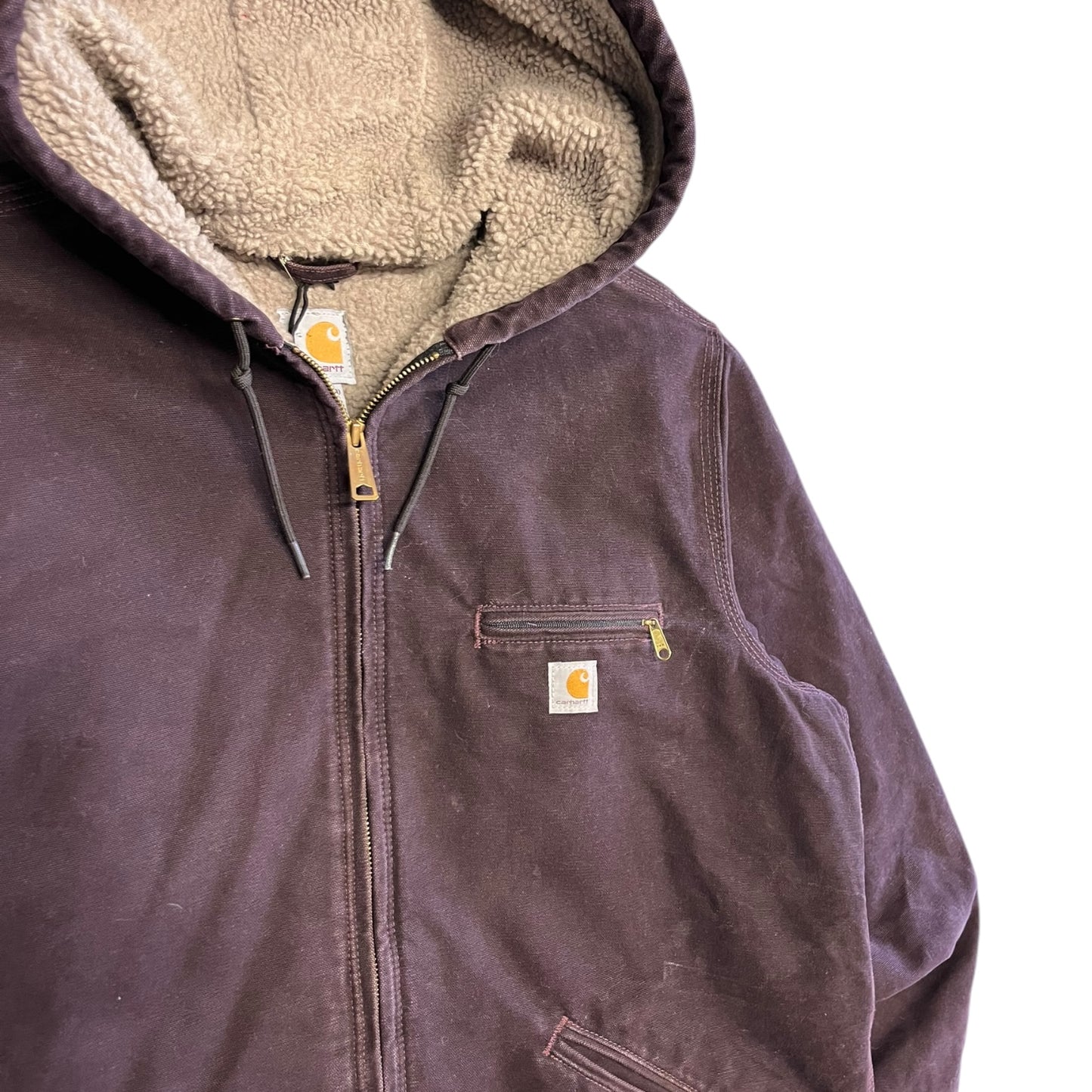 Woman’s Carhartt ‘WJ141 DWN’ Fleece Lined Hooded Detroit Jacket