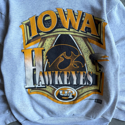 Vintage Iowa Hawkeyes Big Banner Logo Sweatshirt