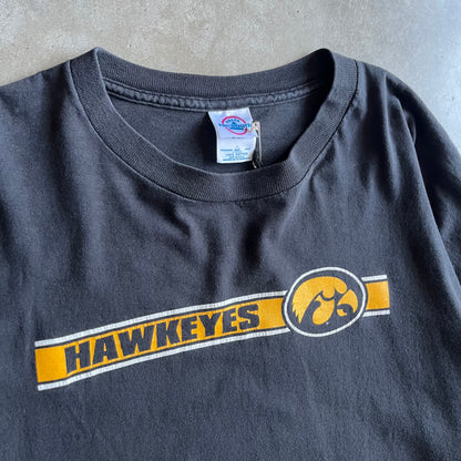 Y2K Black Iowa Hawkeyes L/S Tee