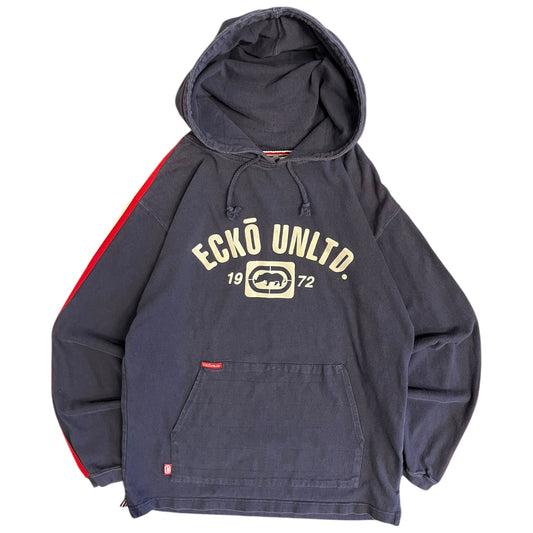 Y2K Ecko Unltd Ribboned Navy/Red Hoodie