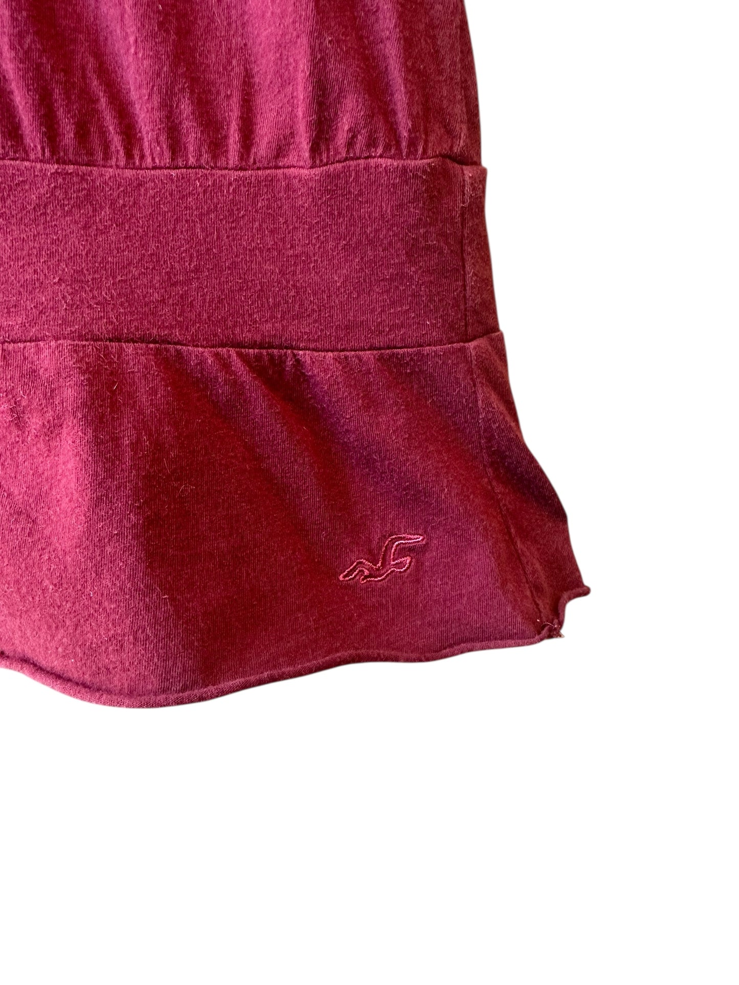 Women’s Y2K Hollister Maroon Boho Sequin Camisole