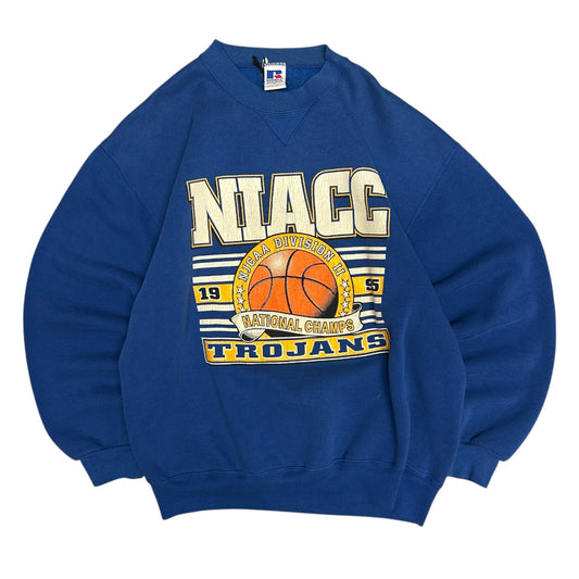 1995 Niacc Trojans National Champs Basketball Sweatshirt