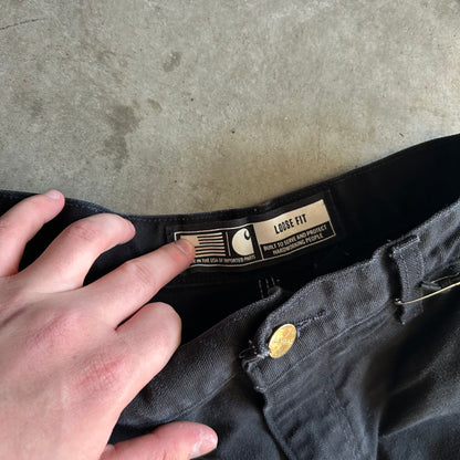 Carhartt Black Double Knee Work Pants