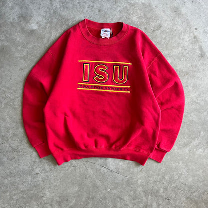 Vintage ISU Cropped Fit Spell-Out Sweatshirt