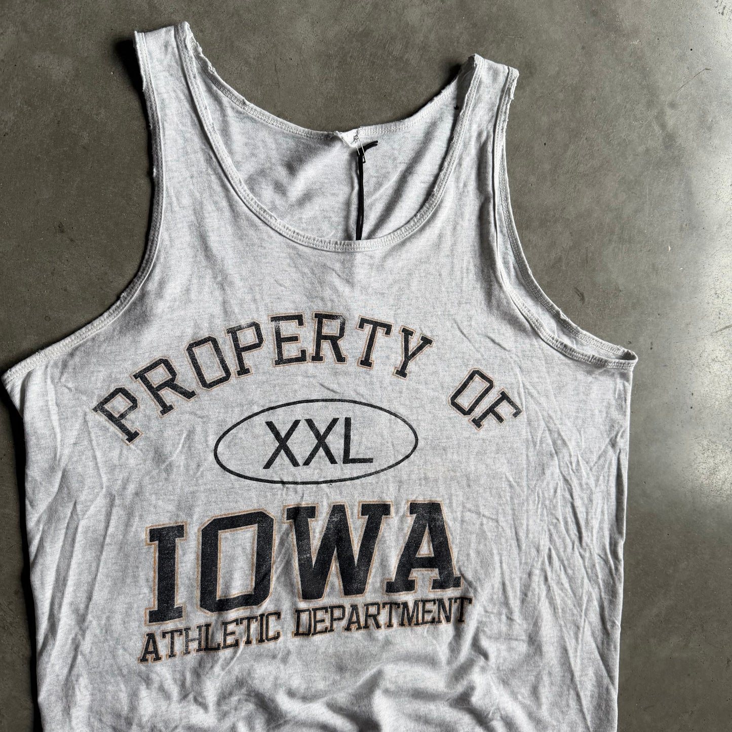 Vintage Iowa Hawkeyes “XXL” Athletic Department Tank Top
