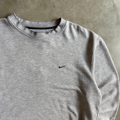 Y2K Nike Small Swoosh Gray Sweatshirt