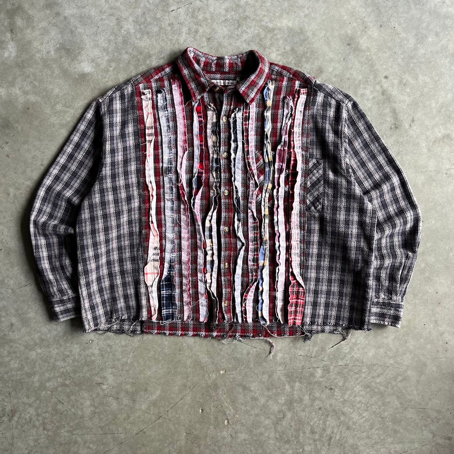Rebuild By Needles 10 Cut Flannel Button Up Shirt