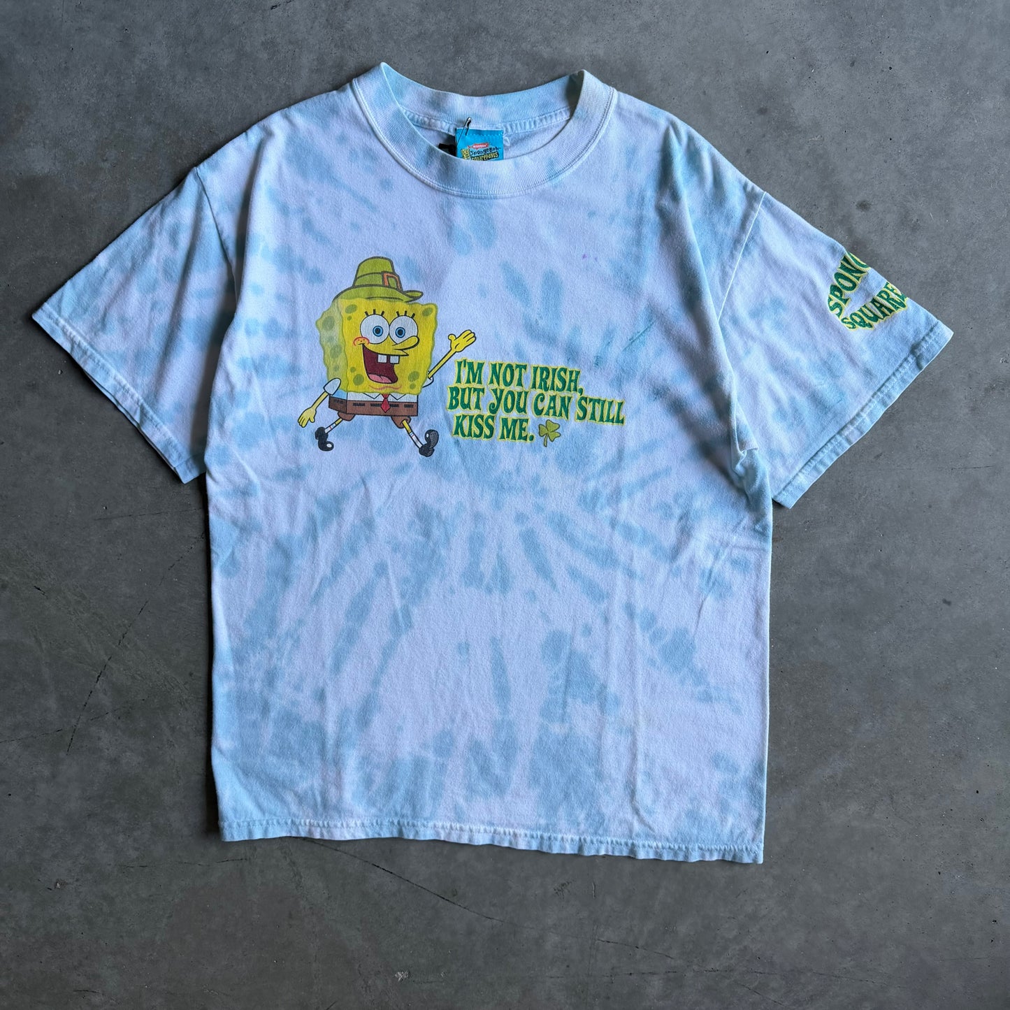 Vintage SpongeBob I’m Not Irish But You Can Kiss Me T Shirt