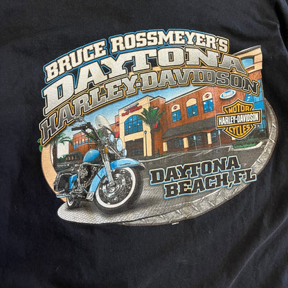 Y2K Harley Davidson Solar Flare Spell Out Tee