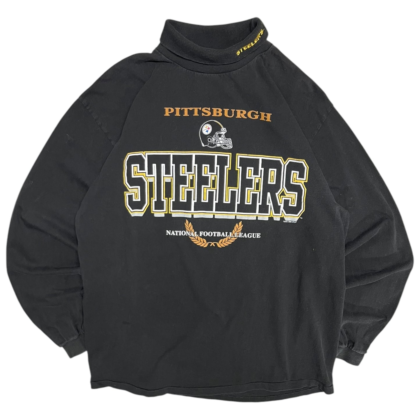 Vintage Pittsburgh Steelers Mock Neck Longsleeve