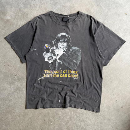 Vintage Faded & Paint Austin Powers ‘Ain’t My Bag Baby’ Pump T Shirt