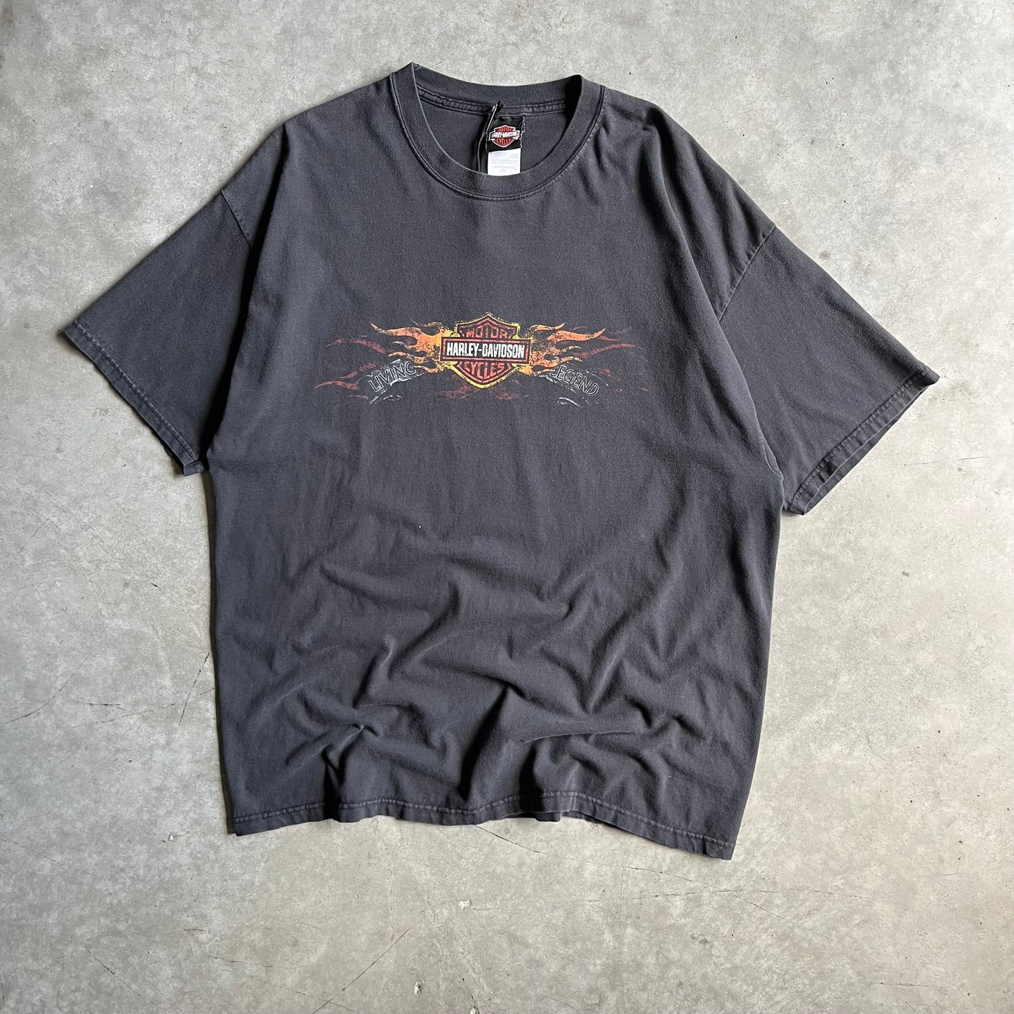 Vintage Harley Davidson Flame Emblem Chi Town T Shirt