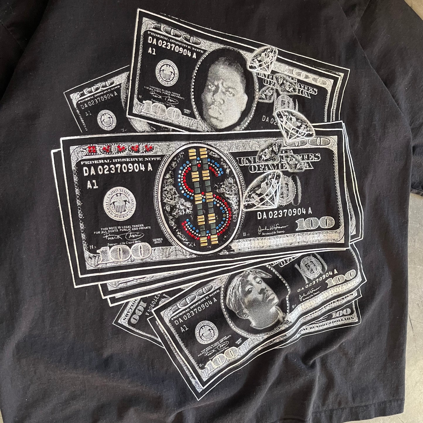 Y2K Notorious B.I.G. & Tupac Dollar Tee