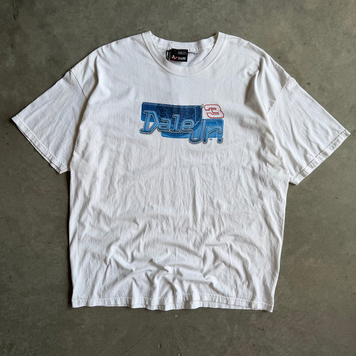 Y2K Chase Authentics NASCAR Dale Jr #3  White Tee