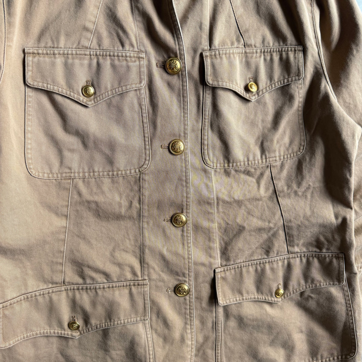 Women’s Ralph Lauren Military Utility Jacket Khaki Brown