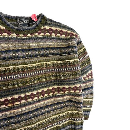 Vintage 90s American Eagle Hand Knit Wool Sweater