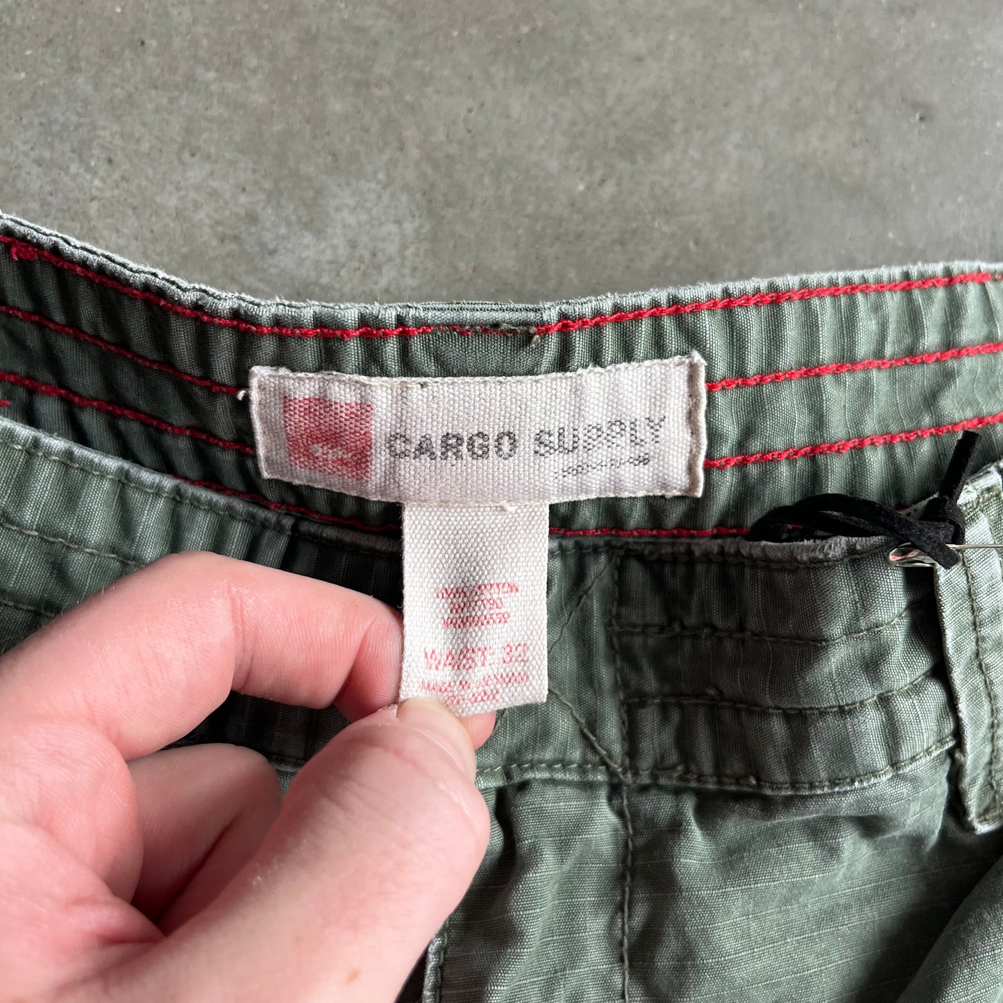 Vintage Mossimo Cargo Supply Green Cargo Shorts